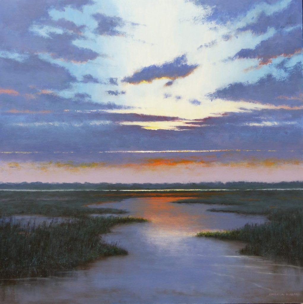 Sunset Over the Marshes