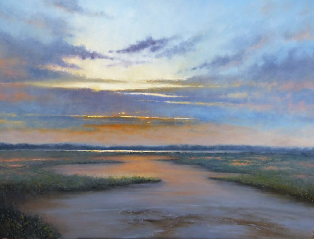 Sunset Over the Marshes